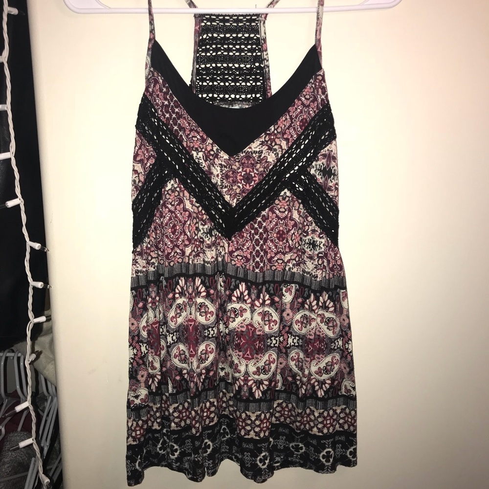 Boho print tank